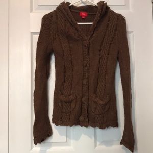 Mossimo Button Down Hooded Sweater